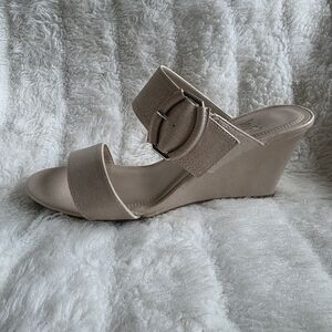 Impo Beige Wedge Sandals